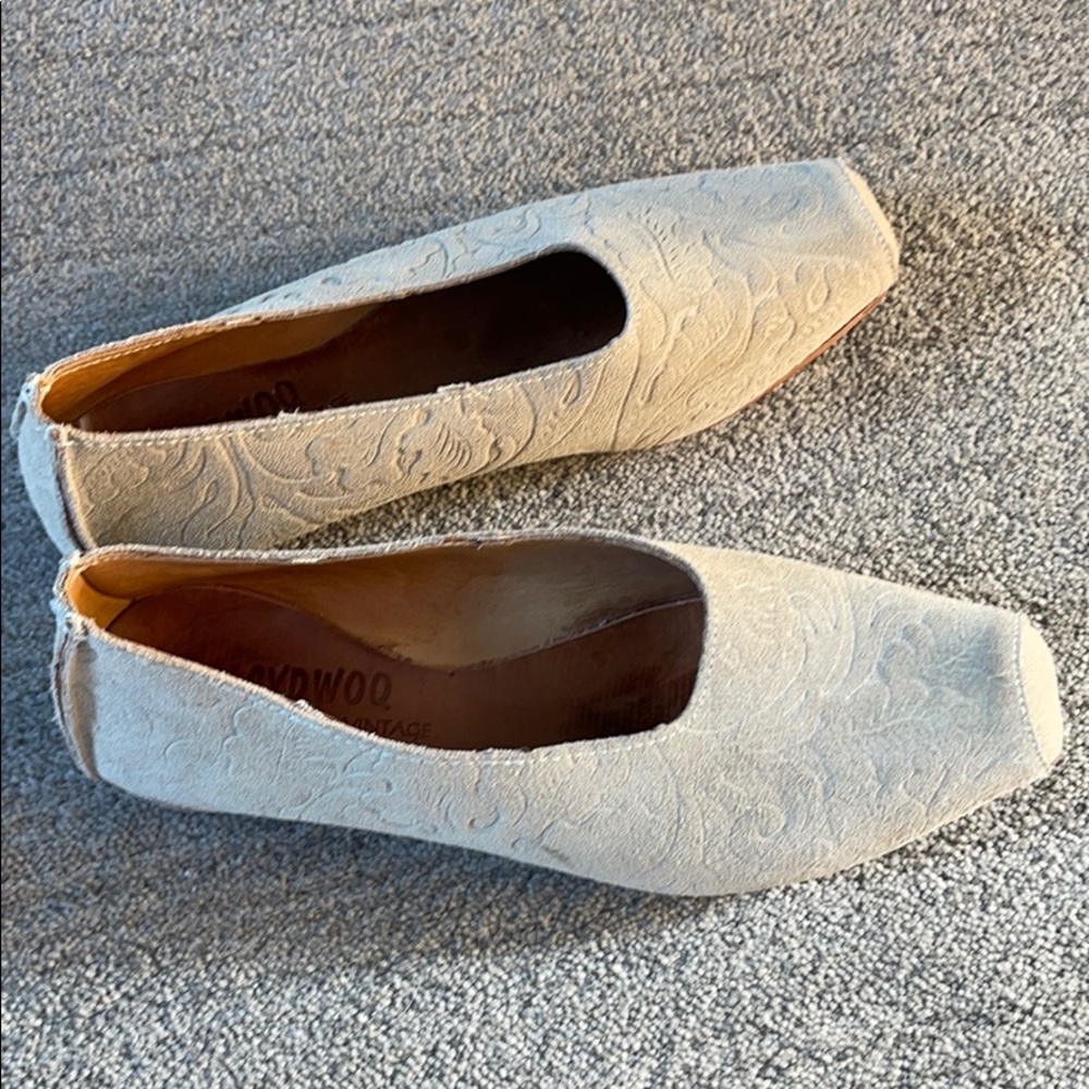 CYDWOQ ALL leather flats